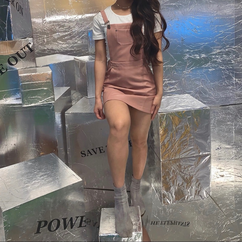 COPY - Pink overall dress